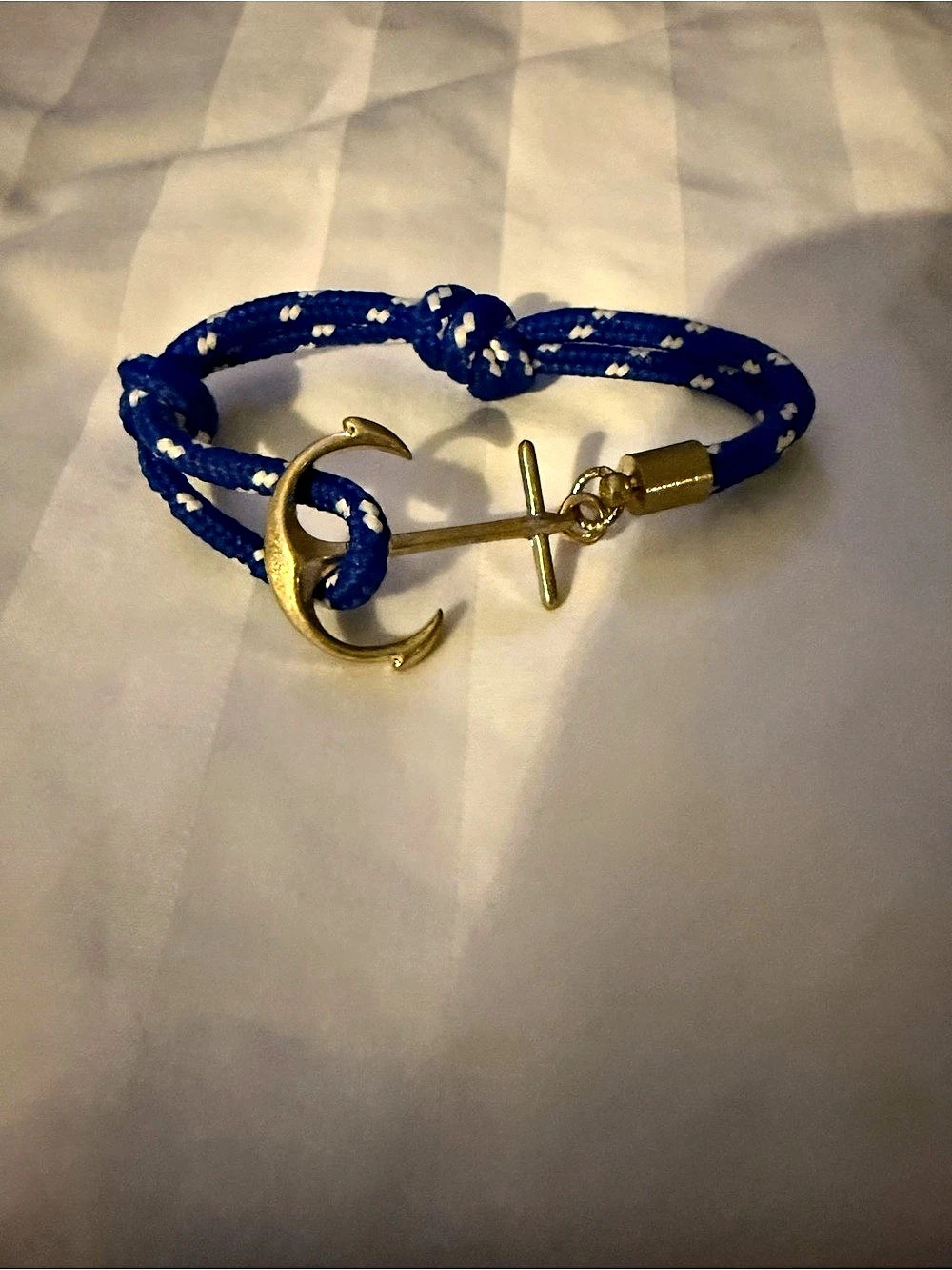 Miansai Anchor Rope Bracelet Blue & Gold